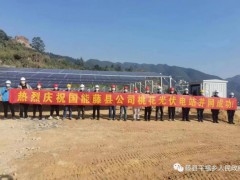 平福乡桃花光伏项目首次并网发电成功！